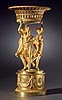 A magnificent Empire gilt bronze figural centrepiece stamped by the pre-eminent bronzier Pierre-Philippe Thomire